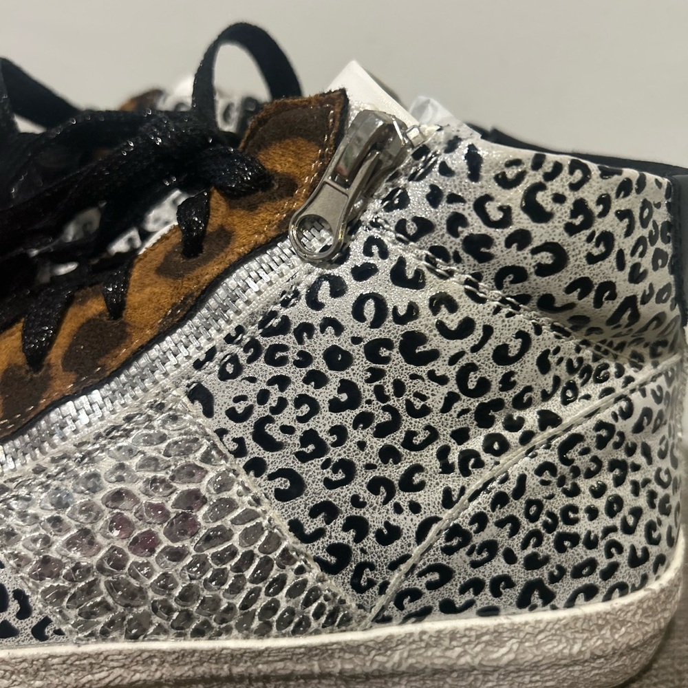 Ninety Union Leopard Print High-Top Sneakers - Picture 6 of 10